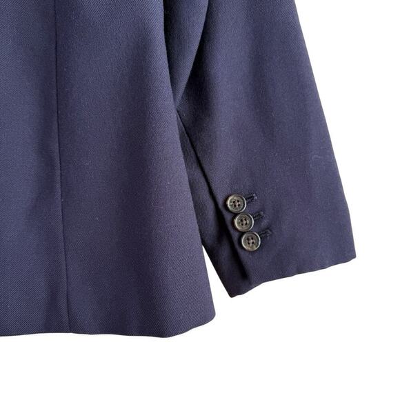 J.Crew‎ Navy Parker Blazer in Wool Flannel One-Button, Size 6P - Picture 6 of 12